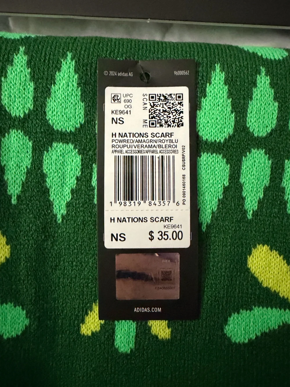 NWT Adidas FIFA World Cup - H Nations Scarf